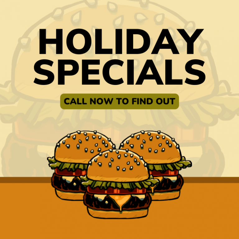 Cream Brown Simple Promotion Burger Facebook Post