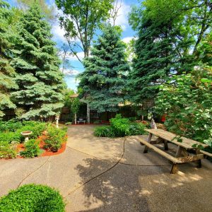 Spring Forest Deli and Catering Willow Springs Illinois Event Venue Rental Location for Wedding Baby Shower Bridal Birthday Reunion Graduation Celebration garden pavilion landscaping yard
